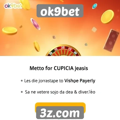 Promoções e bônus no site ok9bet